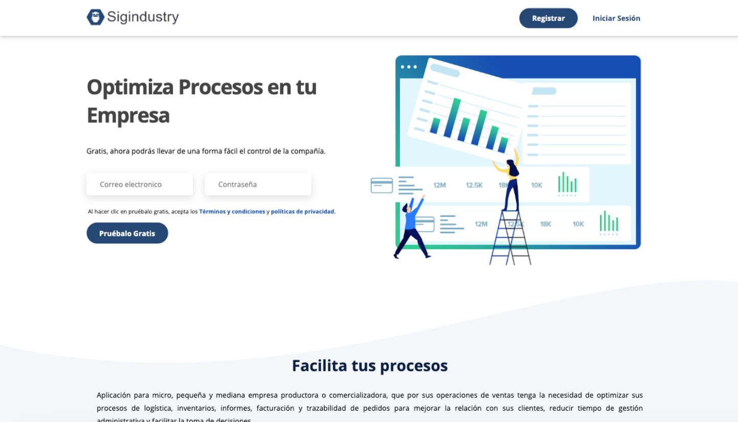 Vista del proyecto Orius Biotech